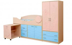 Набор мебели для детской Юниор -12.2 (700*1860) МДФ матовый в Пуровске - purovsk.mebel-74.com | фото