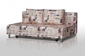 Диван-кровать Комфорт без подлокотников Принт "Gazeta" (2 подушки) в Пуровске - purovsk.mebel-74.com | фото