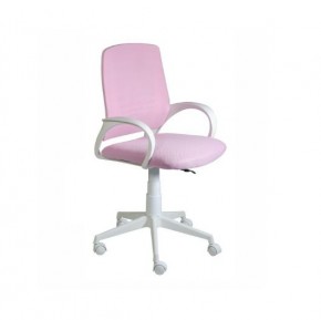 Кресло Ирис White сетка/ткань розовая в Пуровске - purovsk.mebel-74.com | фото