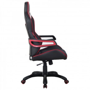 Кресло компьютерное BRABIX Nitro GM-001 (ткань/экокожа) черное, вставки красные (531816) в Пуровске - purovsk.mebel-74.com | фото