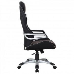 Кресло компьютерное BRABIX Techno GM-002 (ткань) черное/серое, вставки белые (531815) в Пуровске - purovsk.mebel-74.com | фото