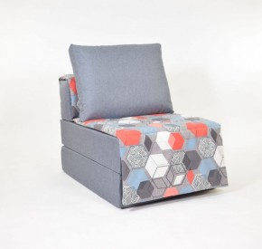 Кресло-кровать бескаркасное Харви (серый-геометрия слейт) в Пуровске - purovsk.mebel-74.com | фото