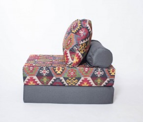 Кресло-кровать-пуф бескаркасное Прайм (мехико серый-графит) в Пуровске - purovsk.mebel-74.com | фото