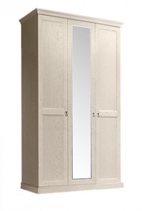 Шкаф 3-х дверный (с зеркалом) для платья и белья Венеция дуб седан (ВНШ1/3) в Пуровске - purovsk.mebel-74.com | фото