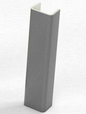 Торцевая заглушка  для цоколя h100 мм (Алюминий, Белый, Черный, Сонома) в Пуровске - purovsk.mebel-74.com | фото